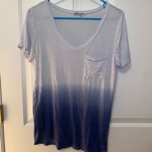 White and Blue Ombre Shirt
